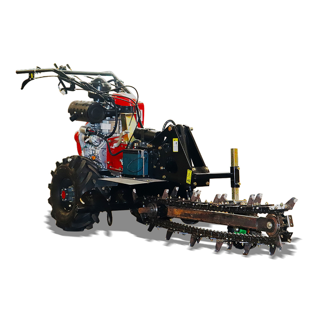 Custom CE Approved 15HP Trenching Machine Mini Chain Trencher Super Durable 450mm Trench Depth Tractor Trencher,Trencher