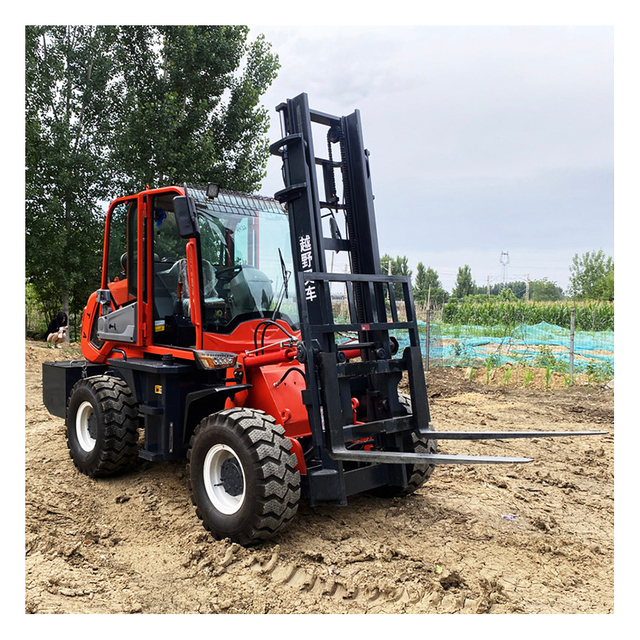Multipurpose Factory Farm Mud 3 Ton 3.5T 4T 5T 6Ton 4WD 4 Wheel Drive Off-Road All Rough Terrain Diesel Forklift