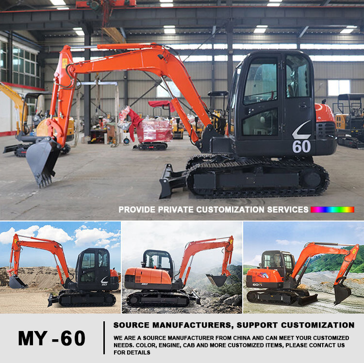 Mini Excavators 1.6 Ton 1.8 Ton 2Ton Digger Cab EPA EURO 5 Standard Digger Mini Excavator Prices With Boom Swing factory