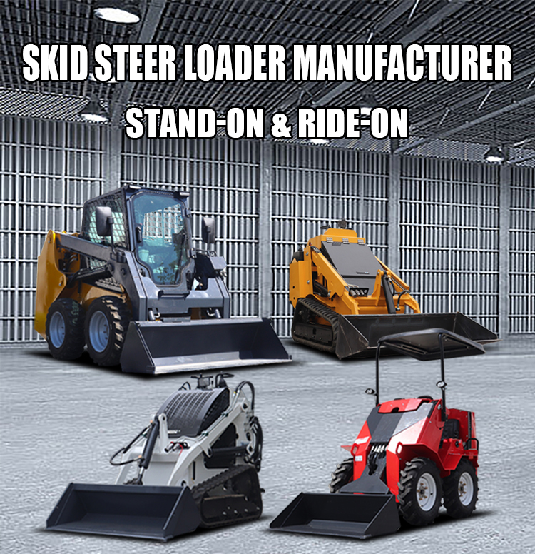 Free Shipping China Factory Home Farm Garden Riding on Mini Skid Steer Loader with CE EPA factory
