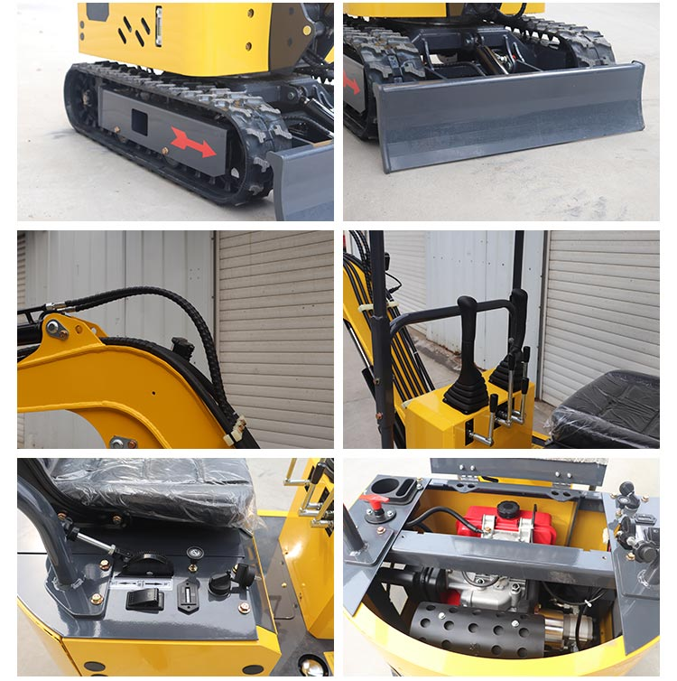 Free Shipping EPA/EURO 5 Chinese Mini Excavator 0.8ton 2ton 1ton 1.7 Ton Excavator Cabin Mini Digger for Sale manufacture
