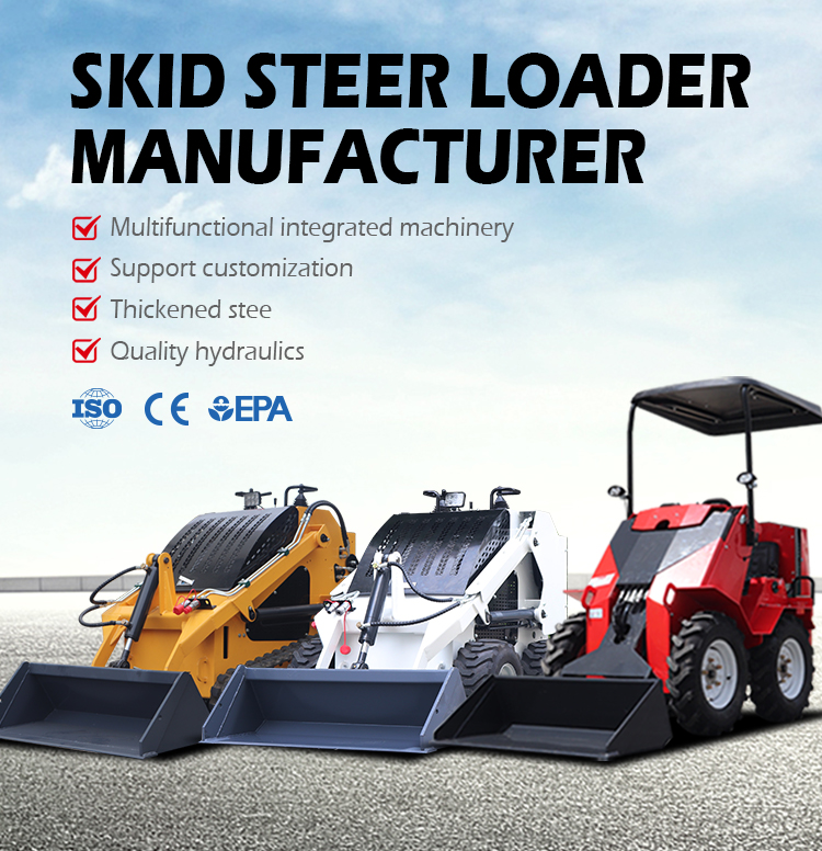Free Shipping Wholesale Price Skid Steer Loader Diesel EPA Engine Small Skid Steer Loaders Mini Skid Steer Loader details