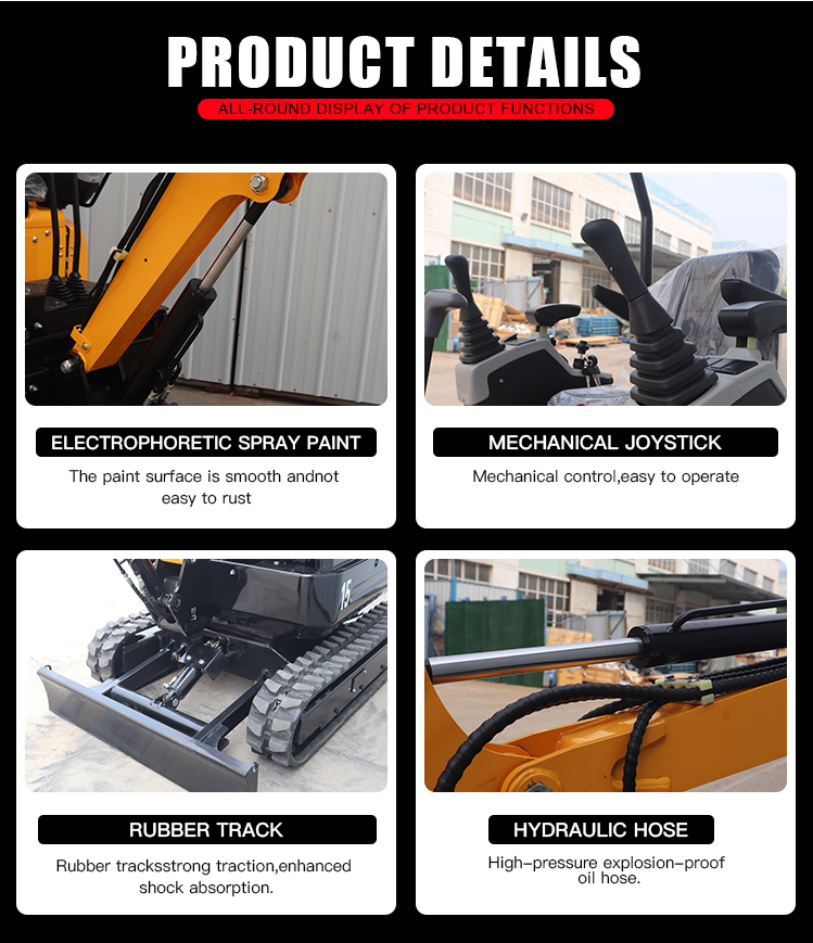 Small Crawler Excavator Price Hydraulic Joystick Scavator 1.5ton Excavator With Hydraulic Joystick factory
