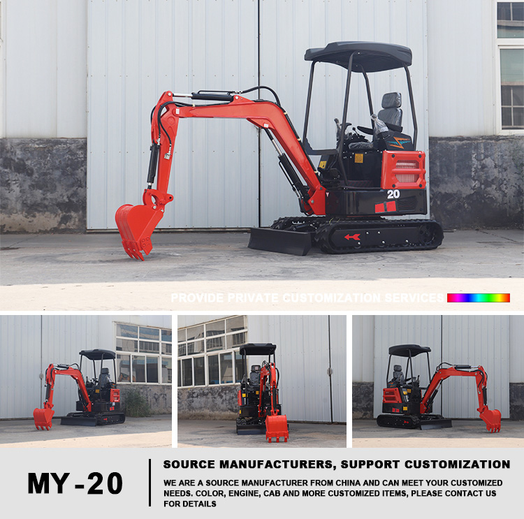 Free Shipping Multi EPA Engine 1 Ton Mini Excavator Machine Farm Digger Chinese 3 Ton China Excavator details