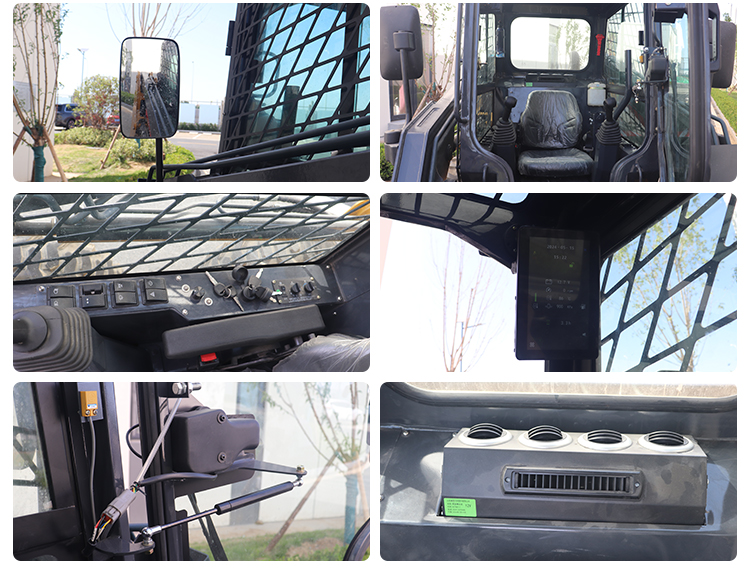 Free Shipping China Factory Home Farm Garden Riding on Mini Skid Steer Loader with CE EPA details