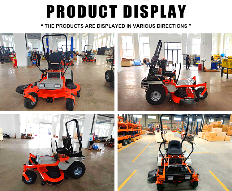 product hot selling riding lawn mower tractor with gasoline for grass cutting 25hp 48 50 62 inch ride on zero turn lawn mower-2