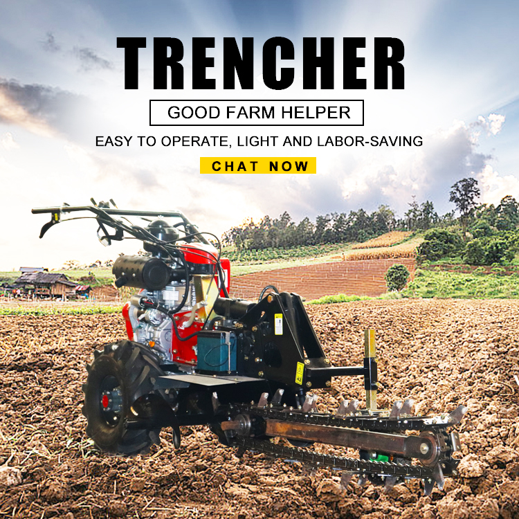 product custom ce approved 15hp trenching machine mini chain trencher super durable 450mm trench depth tractor trenchertrencher-0