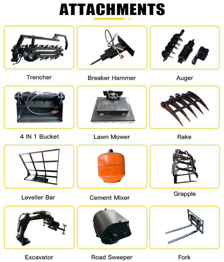 Free Shipping China Factory Home Farm Garden Riding on Mini Skid Steer Loader with CE EPA manufacture