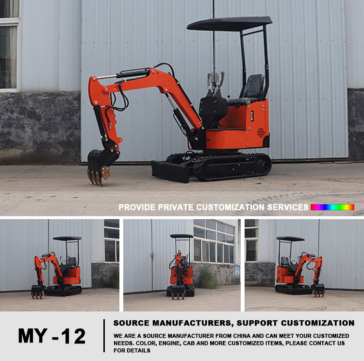Free Shipping Multi EPA Engine 1 Ton Mini Excavator Machine Farm Digger Chinese 3 Ton China Excavator supplier