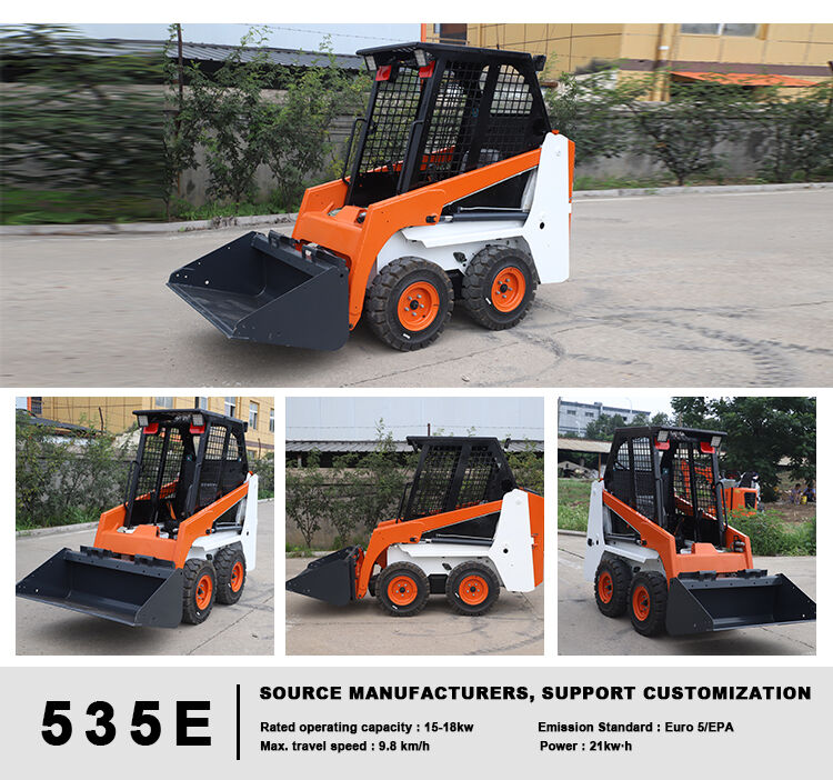 Multifunctional CE EPA Euro5 Home Farm Garden Gasoline Diesel Mini Small Micro Compact Skid Steer Loader supplier