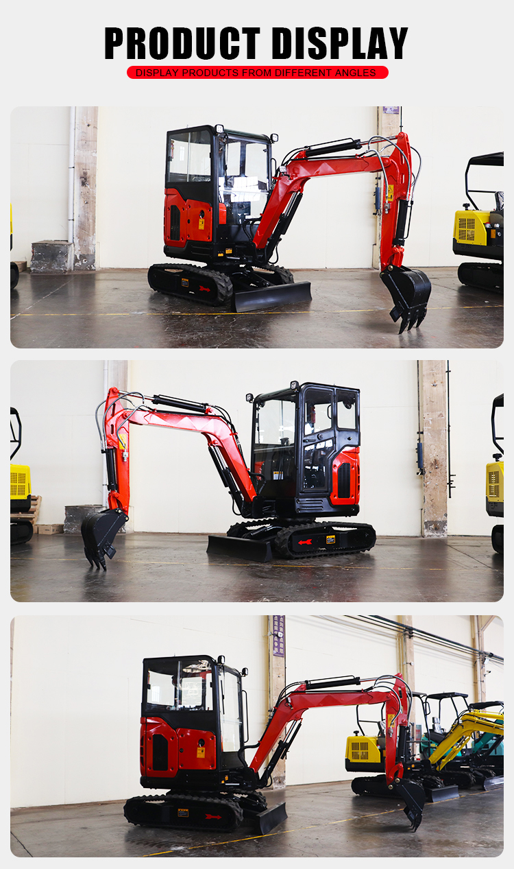 Mini Small Micro Crawler Bagger Digger Excavators Machine 2t 0.8 1.2 1.5 2 Ton 3Ton Mini Excavator details