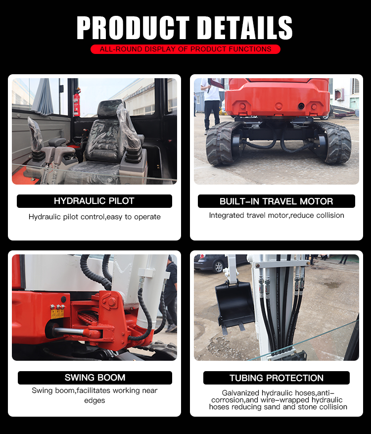 Хидравличен верижен багер 3 тона Ce Epa Euro 5 мини багер верижен багер 3 тона малки багери за продажба фабрика