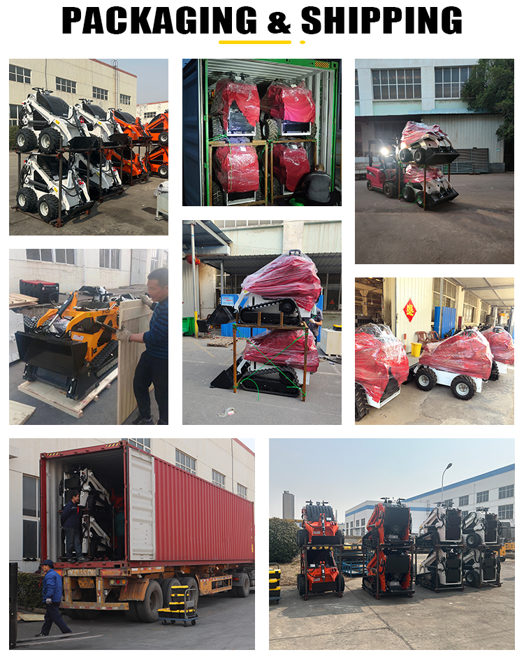 Free Shipping China Factory Home Farm Garden Riding on Mini Skid Steer Loader with CE EPA factory