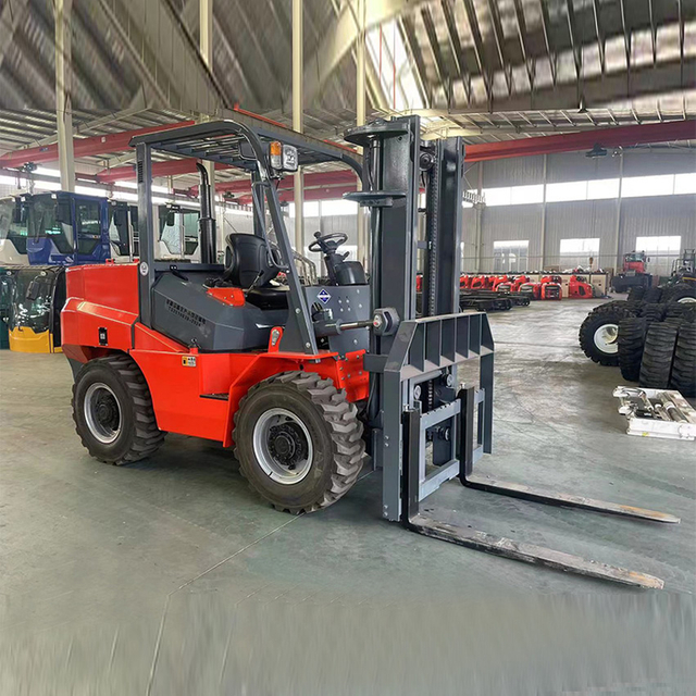 3.5ton Four Wheel Drive All Terrain Forklift 4wd Rough Terrain Fork Lift 4x4 Off Road Truck Diesel Forklift