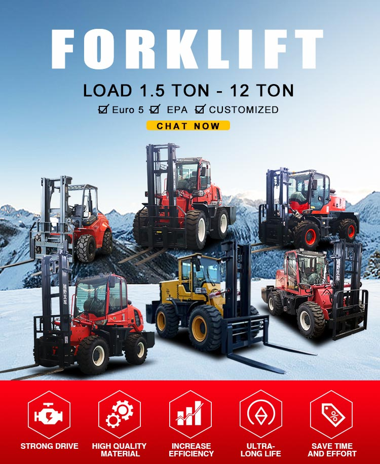 product 3t 4t 5 ton off road forklift 4x4 4wd all rough terrain forklift with enclosed cabin-0