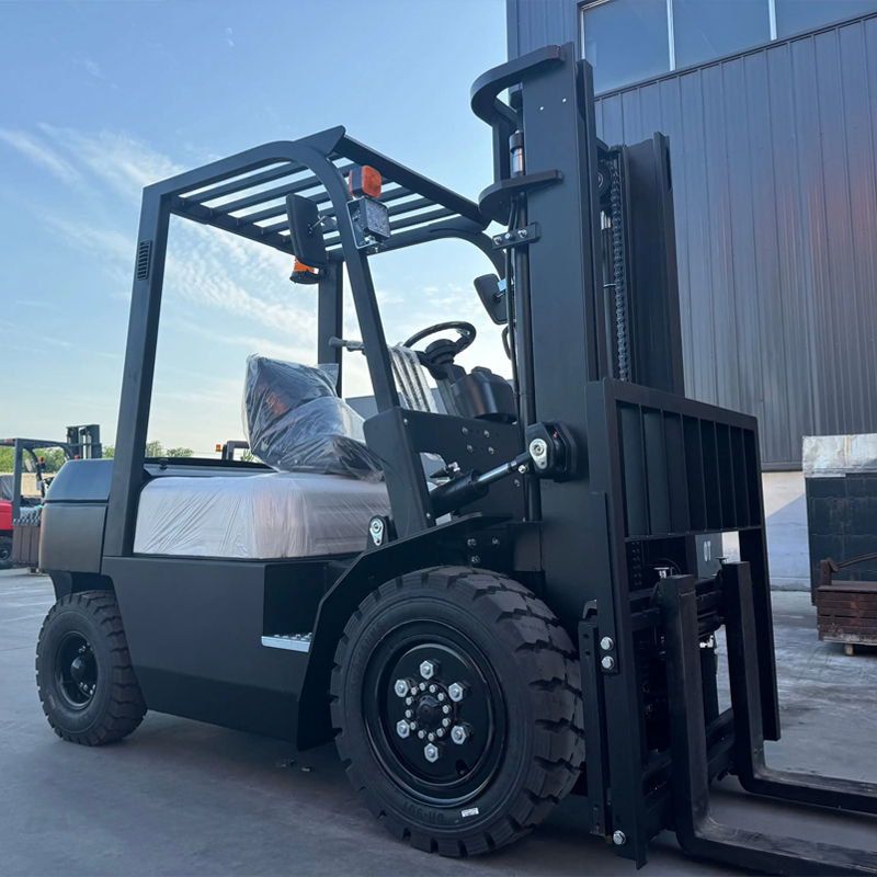 electric forklift in warehouse